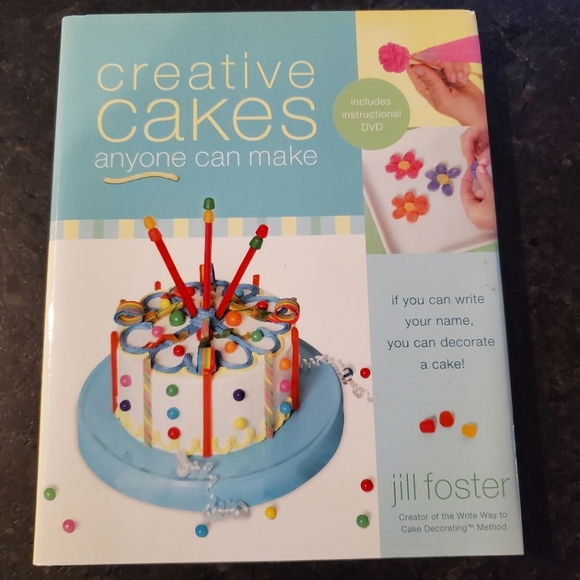 "Creative Cakes Anyone Can Make" by Jill Foster w/ Instructional DVD - Picture 1 of 6